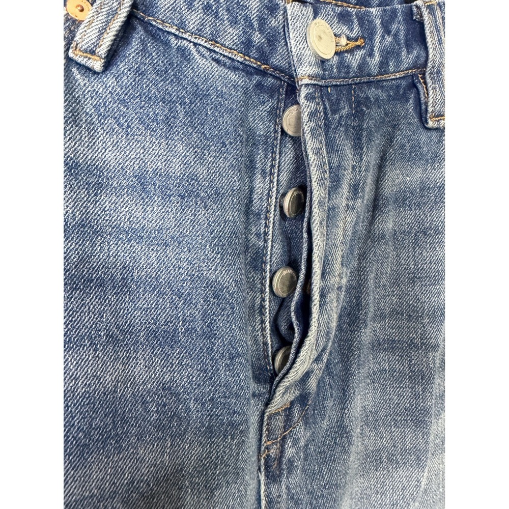 BlankNYC The Baxter Ribcage Straight Leg Jeans Blue Distressed Size 29 High Rise - Picture 5 of 13